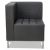 Alera® QUB Series Corner Sectional, 26.38w x 26.38d x 30.5h, Black Sofas/Loveseats-Sectionals - Office Ready