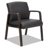 Alera® Reception Lounge WL Series Guest Chair, 24.21" x 24.8" x 32.67", Black Seat, Black Back, Espresso Base Guest & Reception Chairs - Office Ready