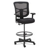 Alera® Elusion™ Series Mesh Stool, Supports Up to 275 lb, 22.6" to 31.6" Seat Height, Black Chairs/Stools-Drafting & Task Stools - Office Ready