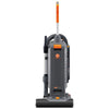 Hoover® Commercial HushTone™ Vacuum Cleaner with Intellibelt, 15" Cleaning Path, Gray/Orange Vacuum Cleaners-Upright - Office Ready