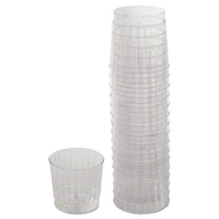WNA Classicware® Tumblers, 9 oz, Plastic, Clear, Rocks Glass, 16/Bag, 15 Bag/Carton