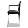 HON® VL616 Stacking Guest Chair with Arms, Supports Up to 250 lb, Black Chairs/Stools-Folding & Nesting Chairs - Office Ready