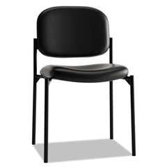 HON® VL606 Stacking Guest Chair without Arms, Supports Up to 250 lb, Black