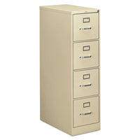 HON® 310 Series Vertical File, 4 Letter-Size File Drawers, Putty, 15