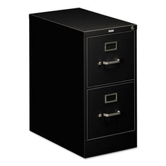 HON® 510 Series Vertical File, 2 Letter-Size File Drawers, Black, 15" x 25" x 29"