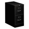 HON® 510 Series Vertical File, 2 Letter-Size File Drawers, Black, 15" x 25" x 29" File Cabinets-Vertical File - Office Ready