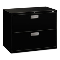 HON® Brigade® 600 Series Lateral File, 2 Legal/Letter-Size File Drawers, Black, 36