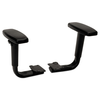 HON® Optional Height-Adjustable T-Arms for HON® Volt™ Series Chairs, Black Chair Accessories-Chair Arms - Office Ready