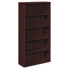 HON® 10500 Series™ Laminate Bookcase, Five-Shelf, 36w x 13.13d x 71h, Mahogany