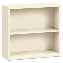 HON® Brigade® Metal Bookcases, Two-Shelf, 34.5w x 12.63d x 29h, Putty