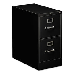 HON® 310 Series Vertical File, 2 Letter-Size File Drawers, Black, 15" x 26.5" x 29"