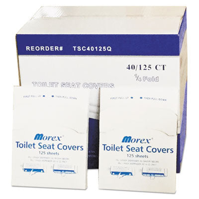 GEN Quarter-Fold Toilet Seat Covers, 14.17 x 16.73, White, 5,000/Carton Standard Toilet Seat Covers - Office Ready