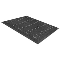 Guardian Free Flow Comfort Utility Floor Mat, 36 x 48, Black Drainage Mats - Office Ready