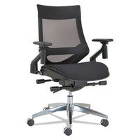 Alera® EB-W Series Pivot Arm Multifunction Mesh Chair, Supports 275 lb, 18.62