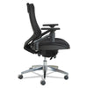 Alera® EB-W Series Pivot Arm Multifunction Mesh Chair, Supports 275 lb, 18.62" to 22.32" Seat, Black Seat/Back, Aluminum Base Chairs/Stools-Office Chairs - Office Ready