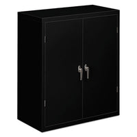 HON® Brigade® Assembled Storage Cabinet, 36w x 18d x 42h, Black Office & All-Purpose Storage Cabinets - Office Ready