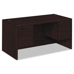 HON® 10500 Series™ Double Pedestal Desk, Left and Right: Box/File, 60" x 30" x 29.5", Mahogany