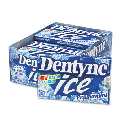 Dentyne Ice® Gum, Peppermint Flavor,16 Pieces/Pack, 9 Packs/Box Gum - Office Ready