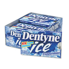 Dentyne Ice® Gum, Peppermint Flavor,16 Pieces/Pack, 9 Packs/Box