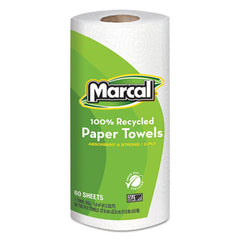 Marcal® 100% Premium Recycled Kitchen Roll Towels, 2-Ply, 9 x 11, 60 Sheets, 15 Rolls/Carton