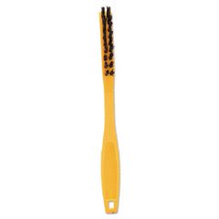 Rubbermaid® Commercial Synthetic-Fill Tile & Grout Brush, Black Plastic Bristles, 2.5" Brush, 8.5" Yellow Plastic Handle