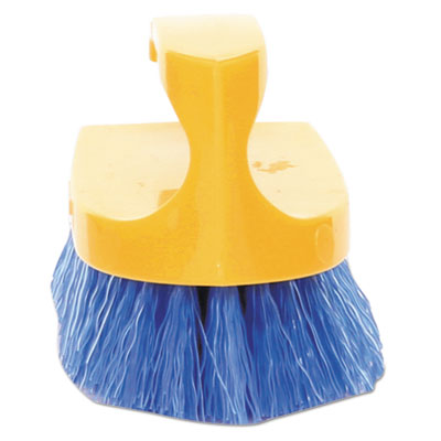 Rubbermaid® Commercial Long Handle Scrub, Yellow Synthetic Bristles, 20  Brush, 20 Gray Plastic Handle