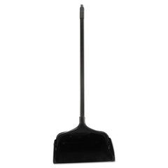 Rubbermaid® Commercial Lobby Pro® Upright Dust Pan, 12.5w x 37h, Polypropylene with Vinyl Coat, Black