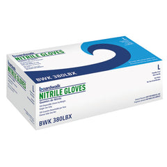 Boardwalk® Disposable General-Purpose Nitrile Gloves, Large, Blue, 4 mil, 100/Box
