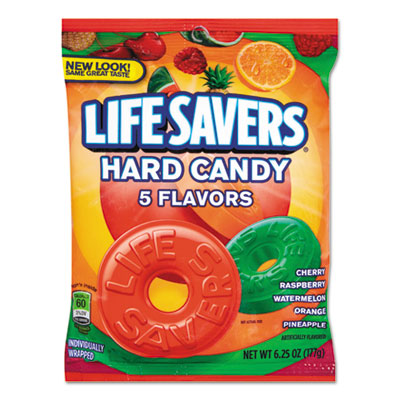LifeSavers® Hard Candy, Original Five Flavors, 6.25 oz Bag Food-Candy - Office Ready