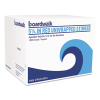 Boardwalk® Single-Tube Stir-Straws,5.25