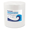 Boardwalk® Hydrospun Wipers, 10 x 13, White, 1,100/Roll Shop Towels and Rags - Office Ready