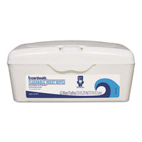 Boardwalk® Flushable Moist Wipes, 5.25 x 7, Floral Scent, White, 42/Tub, 12 Tubs/Carton Hand/Body Wet Wipes - Office Ready