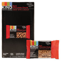 KIND Healthy Grains Bars, Dark Chocolate Chunk, 1.2 oz, 12/Box Food-Nutrition Bar - Office Ready