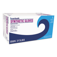 Boardwalk® Powder-Free Synthetic Vinyl Gloves, Large, Cream, 4 mil, 1,000/Carton Disposable Work Gloves, Vinyl - Office Ready