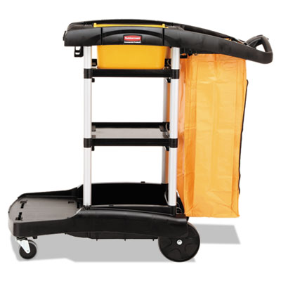 Rubbermaid High Capacity Cleaning Cart, Black