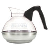 BUNN® 12-Cup Easy Pour Decanter for BUNN Coffee Makers, Black Handle Decanters/Pitchers-Coffee Service, Glass - Office Ready