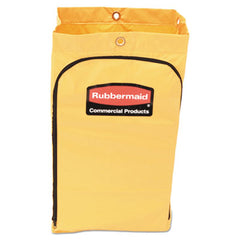 Rubbermaid® Commercial Zippered Vinyl Cleaning Cart Bag, 24 gal, , 17.25" x 30.5", Yellow