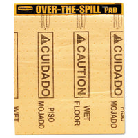 Rubbermaid® Commercial “Over-The-Spill™” Pad Tablet, Yellow, 22/Pack Sorbents-Pad - Office Ready