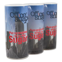 Office Snax® Sugar Canister, 20 oz, 3/Pack Coffee Condiments-Sugar - Office Ready