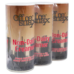 Office Snax® Powder Non-Dairy Creamer Canister, 12 oz Canister, 3/Pack