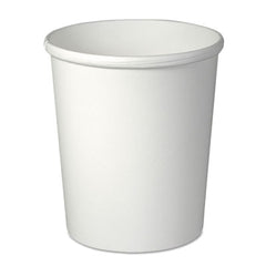 Dart® Flexstyle® Double Poly Paper Containers, 32 oz, White, 25/Pack, 20 Packs/Carton
