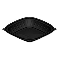 Dart® PresentaBowls® Pro™ Black Square Bowls, 24 oz, 8.5 x 8.5 x 1.8, Plastic, 63/Bag, 4 Bags/Carton Takeout Food Containers - Office Ready