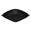 Dart® PresentaBowls® Pro™ Black Square Bowls, 24 oz, 8.5 x 8.5 x 1.8, Plastic, 63/Bag, 4 Bags/Carton Takeout Food Containers - Office Ready
