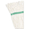 Boardwalk® Super Loop Wet Mop Head, Cotton/Synthetic Fiber, 5" Headband, Medium Size, White Mop Heads-Wet - Office Ready