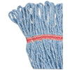 Boardwalk® Super Loop Wet Mop Head, Cotton/Synthetic Fiber, 5" Headband, Large Size, Blue Mop Heads-Wet - Office Ready