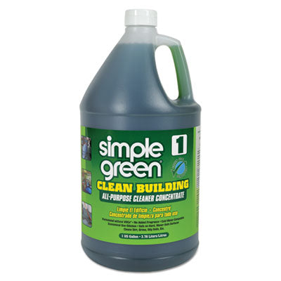 Simple Green® Clean Building All-Purpose Cleaner Concentrate, 1 gal Bottle, 2/Carton Multipurpose Cleaners - Office Ready