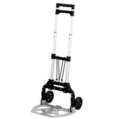 Safco® Stow & Go™ Cart, 110 lb Capacity, 15.25 x 16 x 39, Aluminum