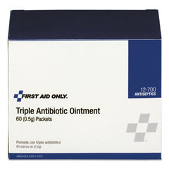 First Aid Only™ Antibiotic Ointment, 0.5 g Packet, 60/Box