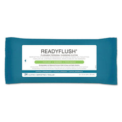 Medline ReadyFlush® Biodegradable Flushable Wipes, 1-Ply, 8 x 12, White, 24/Pack, 24 Packs/Carton