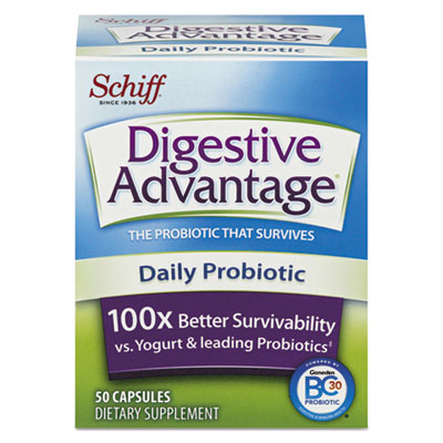 Digestive Advantage® Daily Probiotic Capsules, 50 Count Digestive Relief - Office Ready